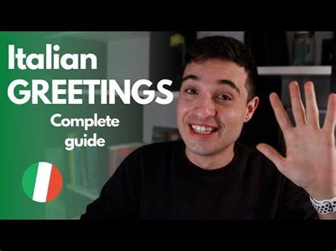 How To Say Hello In Italian And Respond (Formal + Informal).